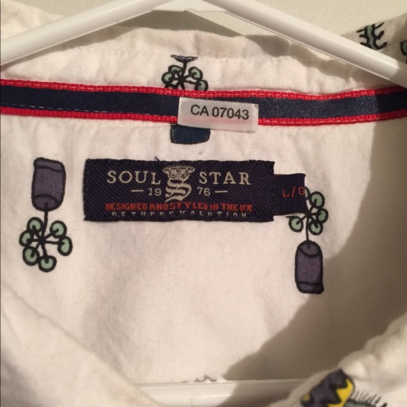 Soul Star Button Down Short Sleeve - Picture 4 of 4